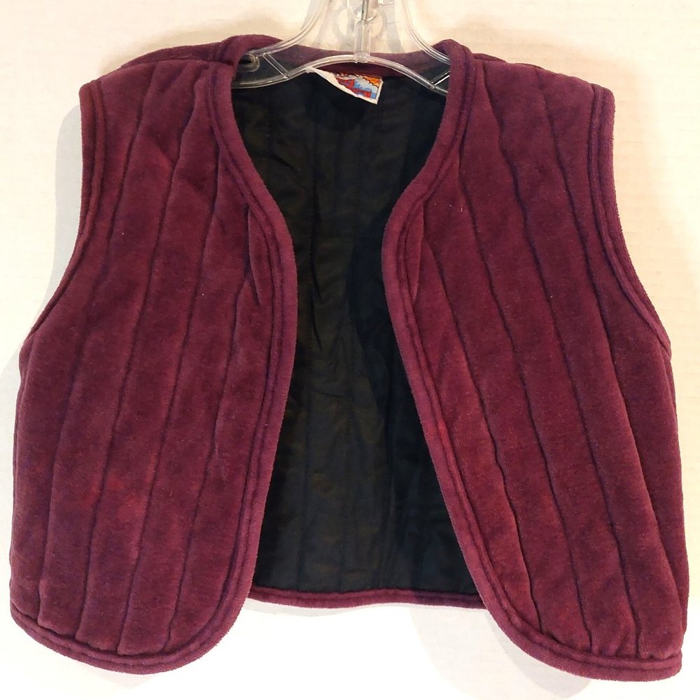 Kids Unisex Maroon Vest size 4